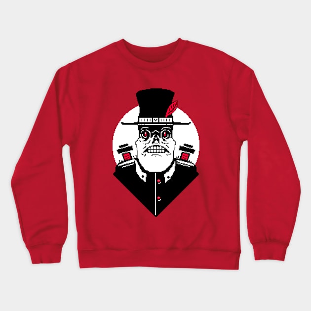 Pixel Skull General Crewneck Sweatshirt by LAckas